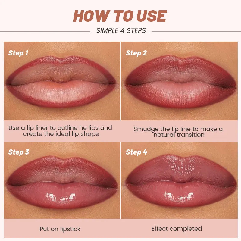 مكياج الشفاه كومبو - Lip makeup combo