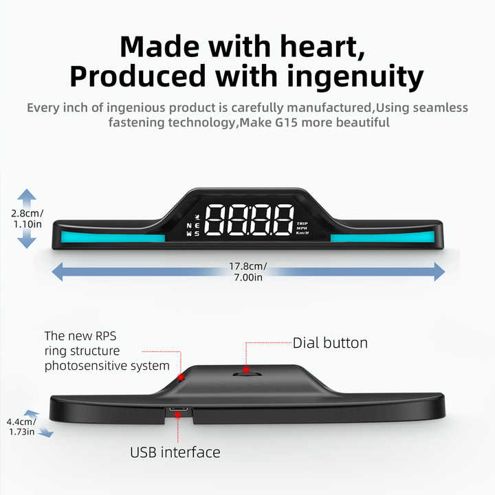 Wiyii G15 Car Speedometer Hot Sale Digital Speedometer 