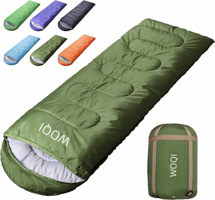 WOQI Portable Comfortable Sleeping Bags for Outdoor Camping 