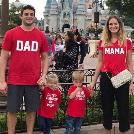 High Quality Mother and Baby Clothes Short Sleeve Matching T-Shirt Mommy and Me Clothes Daddy Daughter Outfits 
