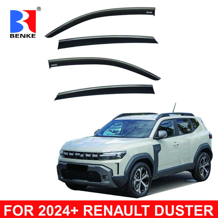 Car Door Window Visor Rain Guard Deflector Door Wind Shade Weatherstrip For Renault Dacia Duster 