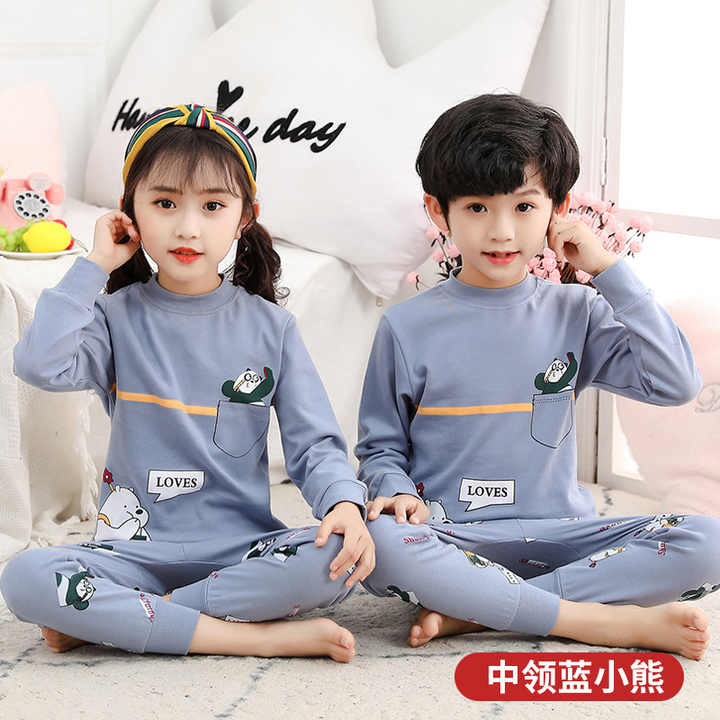 Long-sleeved cotton sleepwear 