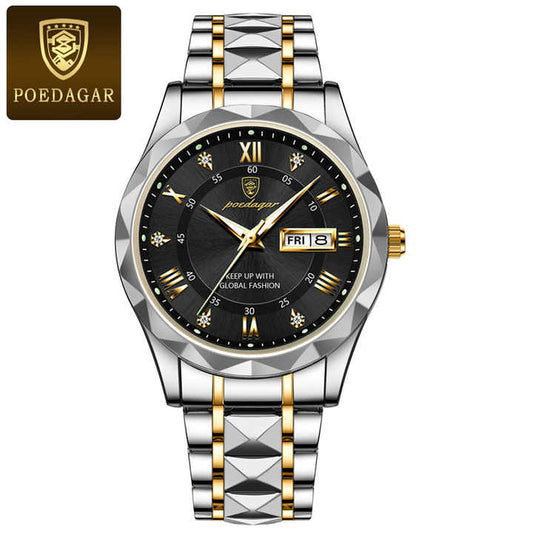 POEDAGAR 615 Men's Watch Top Brand. 