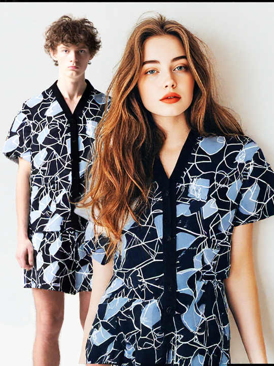 Fully Printed Couple Sleepwear 