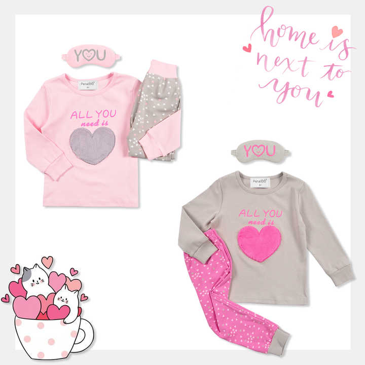 طقم بيجامات نوم للبنات كم طويل