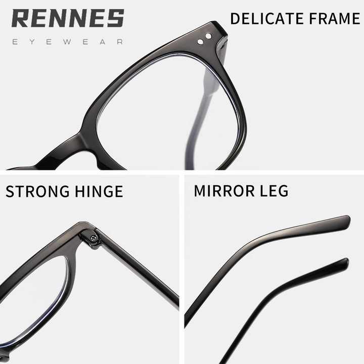 Men's Women's Daily Reading Square Flat-Daily Reading Glasses 