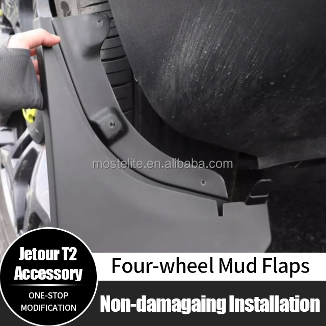 4 ABS Front and Rear Mudguards for Jetour T2 Traveler Accessories 
