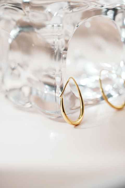 Simple and elegant Korean earrings 