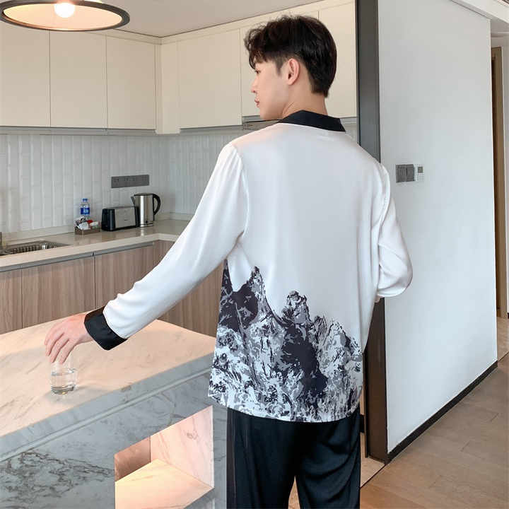 New spring and autumn men's thin home clothes 