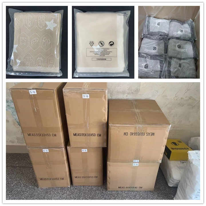 بطانية منسوجة وملفوفة للطفل حديث الولادة بقطعة مختلطة