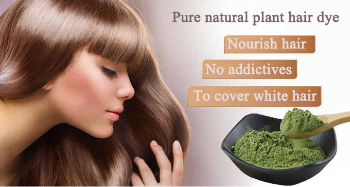 Dye Raw Material 100% Pure Natural Hair &amp; Eyebrow Colors. 