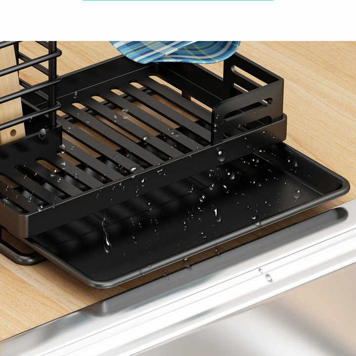 For kitchen sink and soap holder with tray 