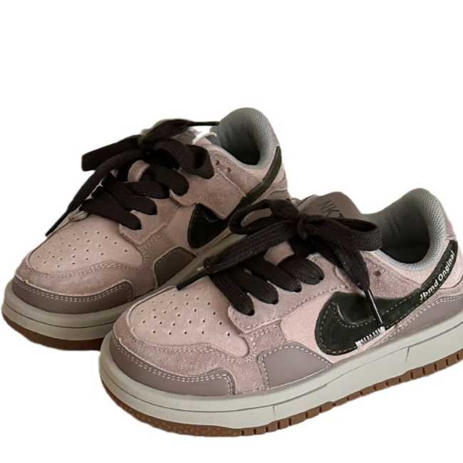 Girls' leather sneakers 