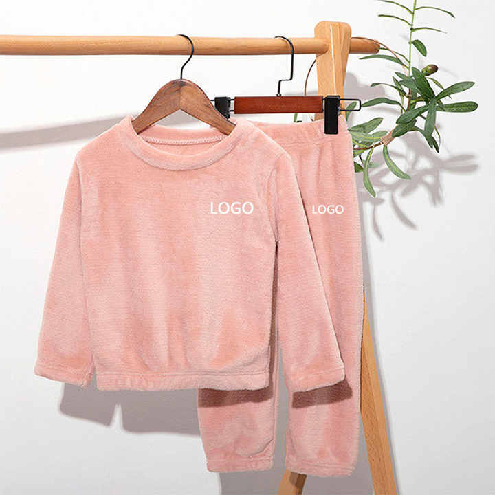 بيجامات أطفال جديدة من القطن للأولاد والبنات - Fleece Kids Boy Girl Children's Cotton Pajamas