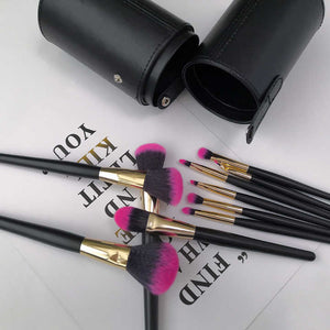 Makeup Brush Set مجموعة فرش مكياج نباتية، فرشاة أساس تجميلية