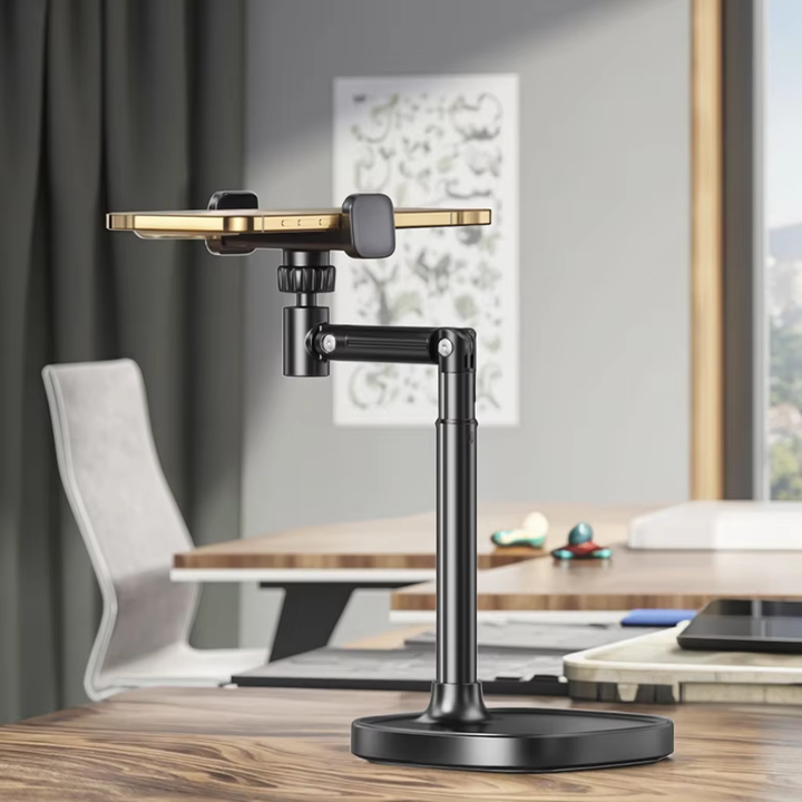 FEIXIANG X66F Phone Stabilizer for Live Streaming, Cold Shoe and Invisible Base, 28-inch Adjustable Height 