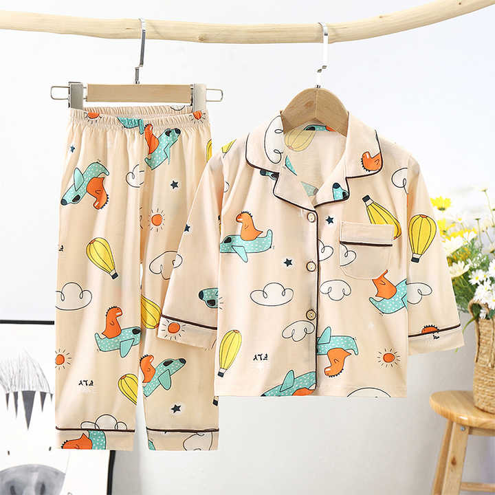 New Cotton Baby Pajamas Set Cartoon 