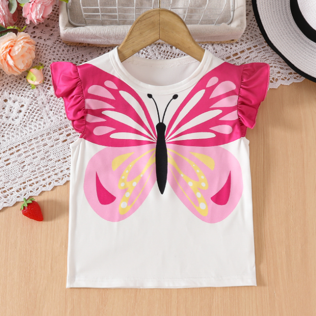 CL6862 Sweet Design Girls' Jeans and Cotton Shirt Set Casual 2 Piece Set 