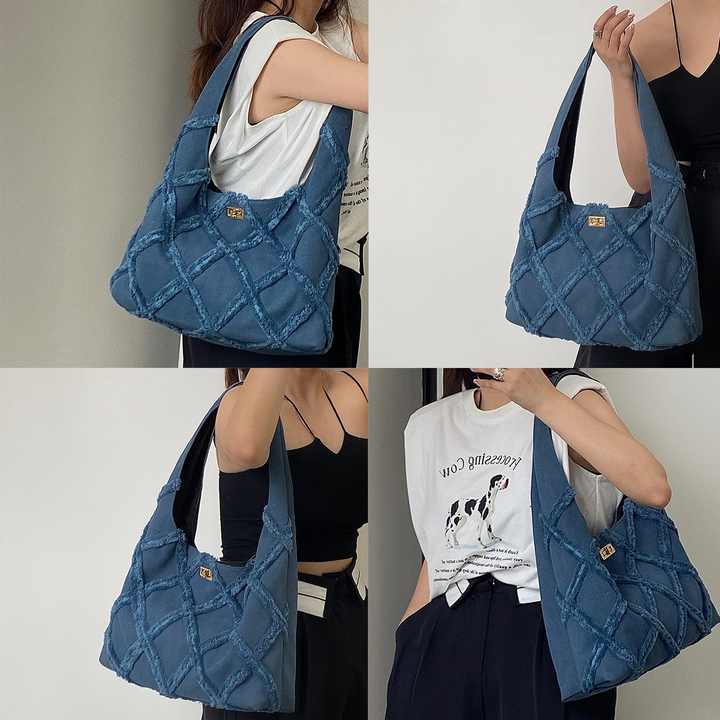 Denim Jean Women's Tote Bag High 