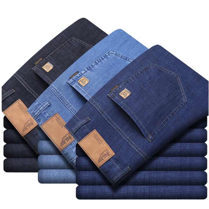 Men's silk elastic pants 