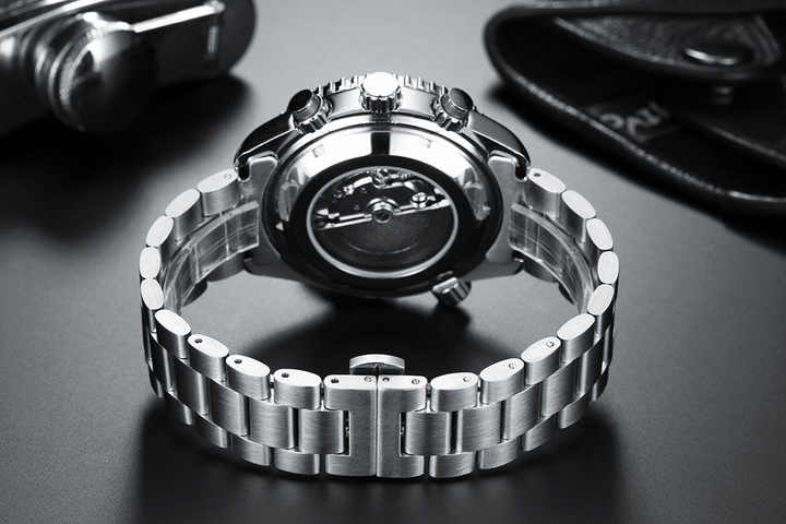 ساعات رجالية فاخرة جديدة مقاومة للماء ميكانيكية . New Luxury Men's Watches Waterproof Automatic