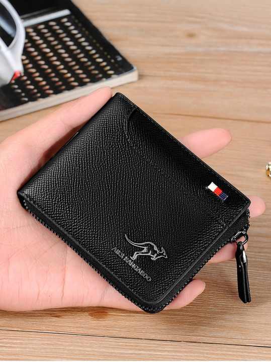 Designer Slim Leather Men's Wallet, RFID Blocking 