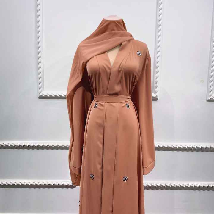 عباية بأكمام طويلة ملابس إسلامية ,Long Sleeve Abaya Islamic Clothing