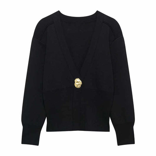 knitted cardigan coat