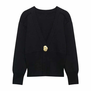 knitted cardigan coat