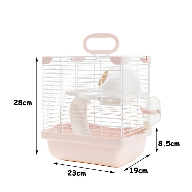 Luxury Large Hamster Cage Home Gerbil Sanctuary - Pet Accessories 