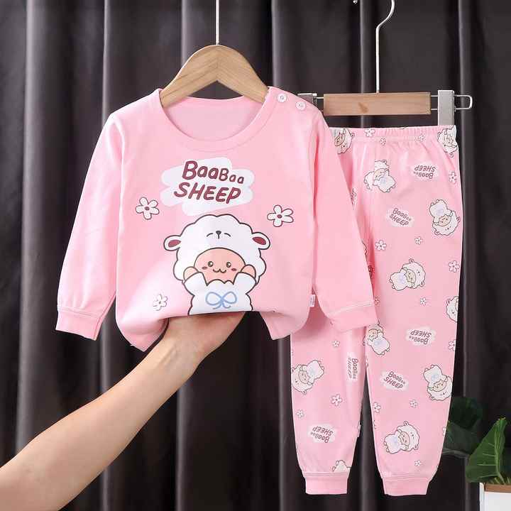 Long-sleeved cotton sleepwear 