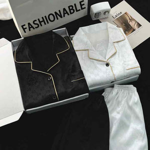 Men's 2-piece silk sleepwear