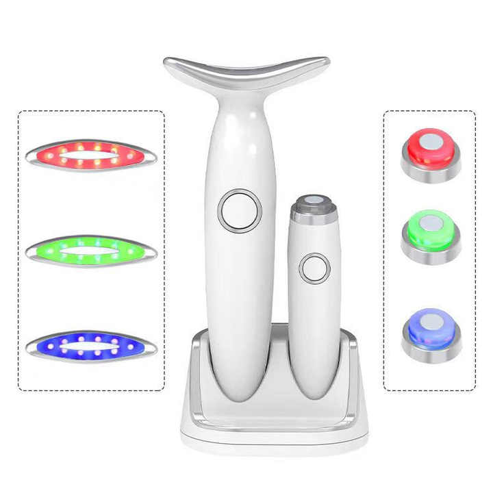 Face Lift Skin Rejuvenation - 2-in-1 Portable Vibration Massager for Skin Tightening 