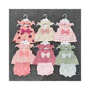 طقم 3 ملابس أطفال صيفية 3-piece summer baby clothes set