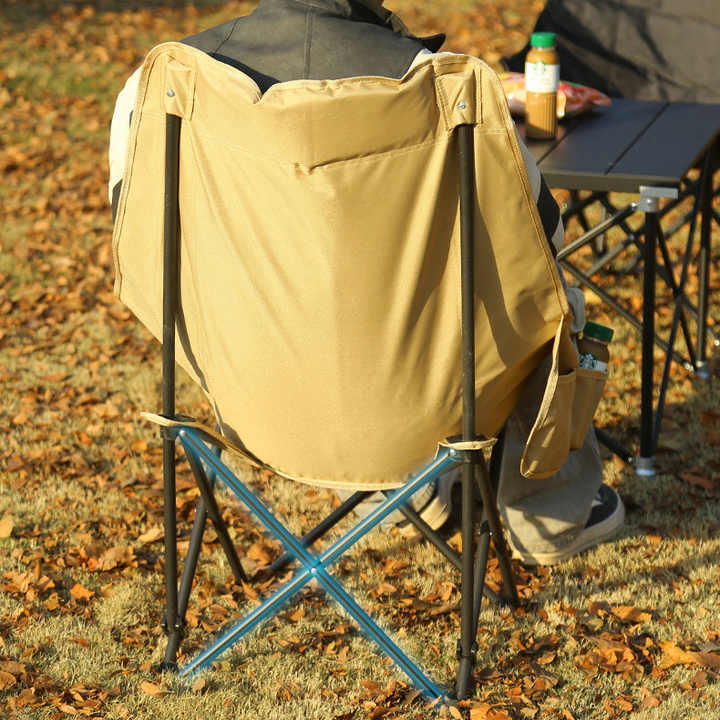 DELANHUWI Lightweight Aluminum Foldable Armchair