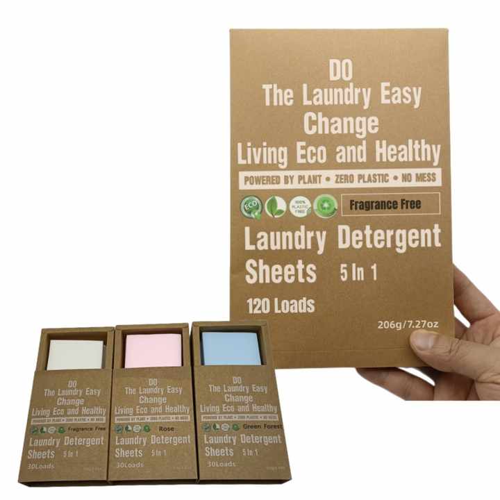 Detergent Sheets Eco Friendly Laundry 