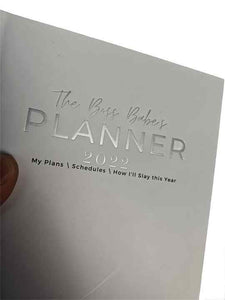دفتر يوميات أبيض مخصص مخطط كتان روحي بغلاف صلب مع شريط Personalized White Linen Spiritual Hardcover Journal with Ribbon