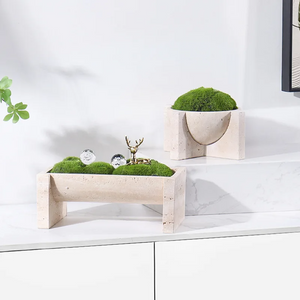 Stone and marble flower pot 