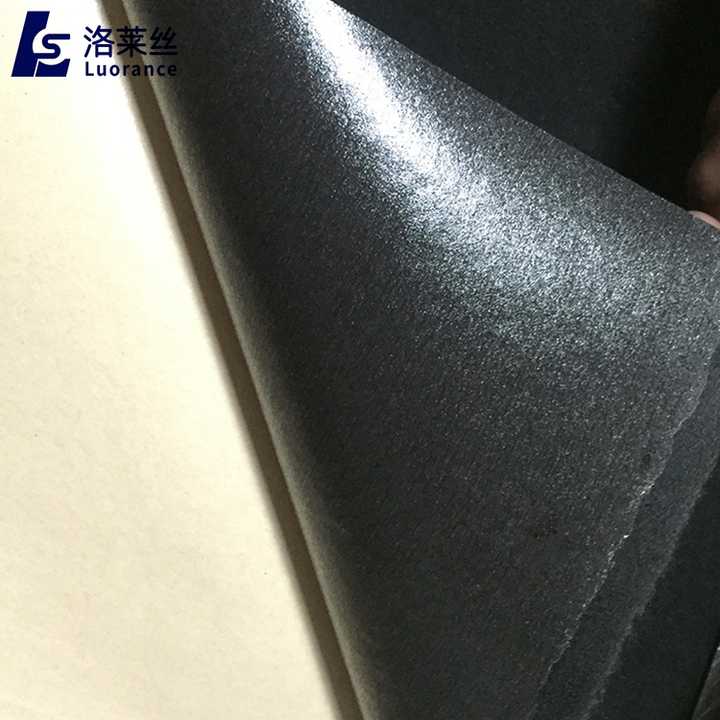 Flocked Velvet Fabric - Black Non-Woven Velvet Fabric