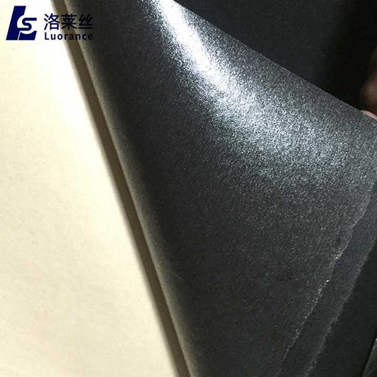 Flocked Velvet Fabric - Black Non-Woven Velvet Fabric