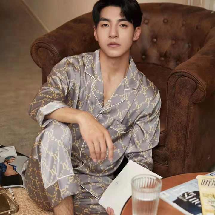 Men's Sleepwear, Luxury Summer Men's Pajamas. 