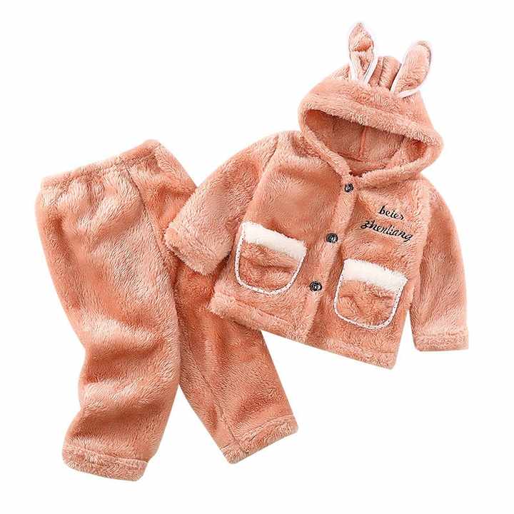 Kids' long-sleeved pajamas set 