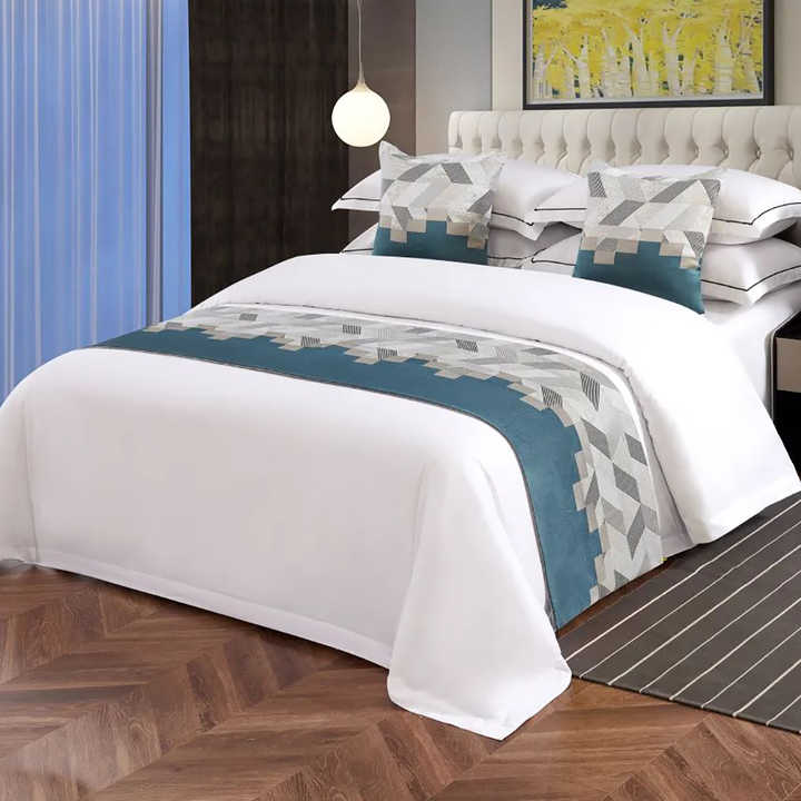 Luxury Cotton Queen King Size Bed Sheet Set and 