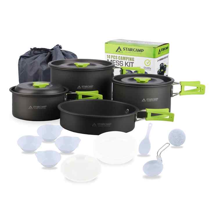 STARCAMP Anodized Aluminum Cookware Set 