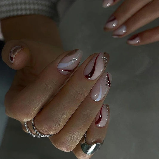 Short almond nails 