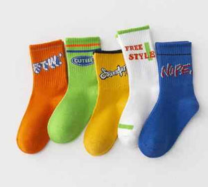 Cotton Crew Socks for Boys Girls 