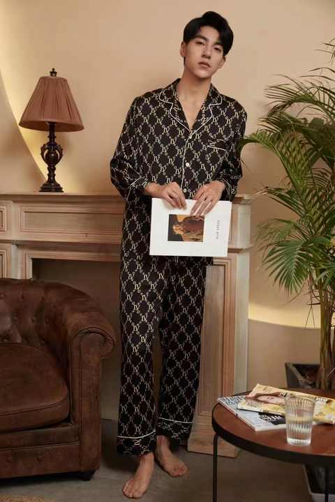Men's Sleepwear, Luxury Summer Men's Pajamas. 