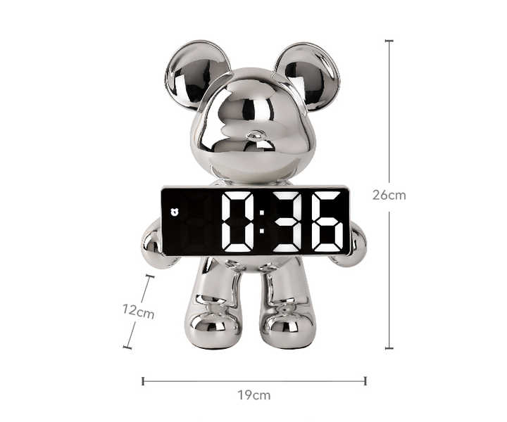 راتنج الفن الحرف الهدايا الدب العنيف منبه ساعة - Resin Art Crafts Gifts Violent Bear Alarm Clock