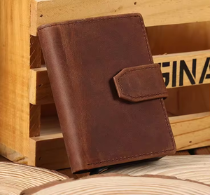 Classic Men's Genuine Cowhide Leather Wallet 