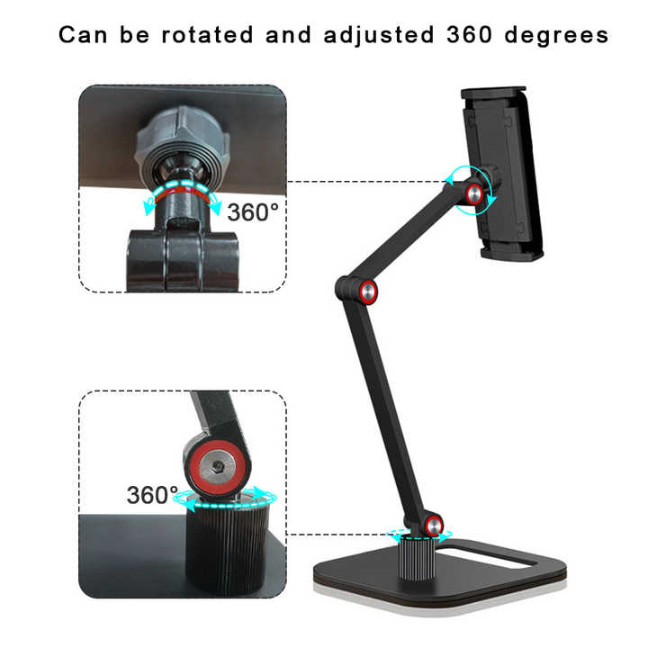 Factory direct sales cantilever design lightweight and portable desktop tablet holder.. 